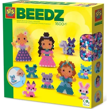 Obraz BEEDZ Princezny a zvířátka 1600 zažehlovacích korálků