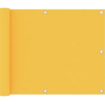 Stínicí technika zahrada-XL Balkónová zástěna žlutá 75 x 500 cm oxfordská látka 135022