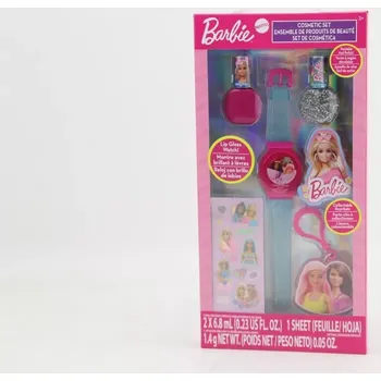 Kosmetika kosmetická sada barbie s rtěnkou a laky na nehty