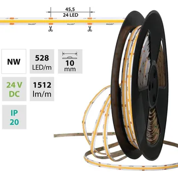 LED páska MCLED Pásek LED COB n.b. 14W/m 24V IP20 5m ML-126.127.90.0