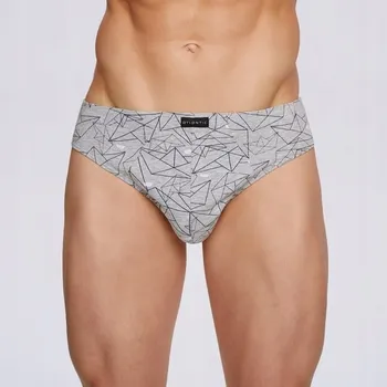 Slipy Pánské slipy ATLANTIC MP1476 CLASSIC ŠEDÉ 2 ks (XL)