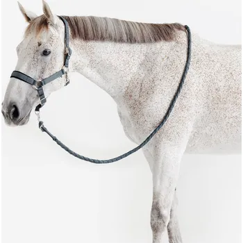 FOUGANZA Set ohlávka + vodítko pro koně FS ZELENÁ|ČERNÁ