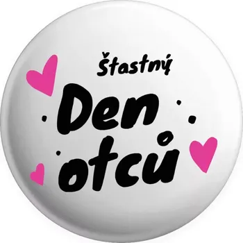 Placka Šťastný den otců - srdce