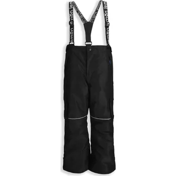 Snowboardové kalhoty LEMON EXPLORE Chlapecké lyžařské kalhoty ZL5 ČERNÁ