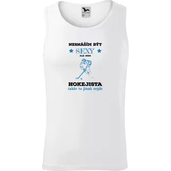 Pánské tílko Pánské tílko nesnáším být sexy, ale jsem hokejista