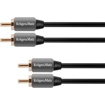 Audio kabel Kabel 2x Cinch konektor/2x Cinch konektor 1m KRUGER a MATZ KM0304