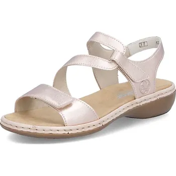 Dámské sandále Dámské sandály RIEKER 659C7-89 zlatá S6 38