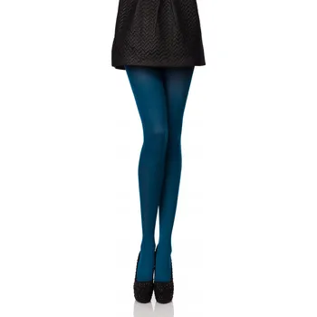 Dámské punčochy Dámské Punčocháče 40 DEN hladké barevné punčocháče AN-121 Tyrkysové L