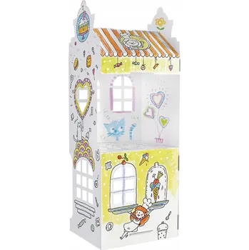 kreativní sada Výtvarná hračka Monumi Domeček ul. Pochoutky 9 omalovánka 3D 70 cm