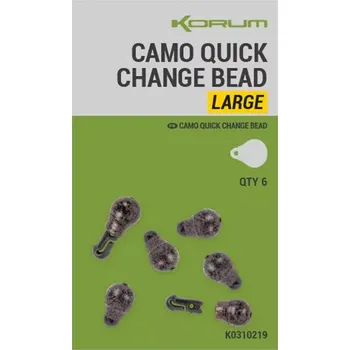 Korum Rychlovýměnné Korálky Camo Quick Change Bead velikost L balení 6ks