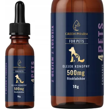 CBD Konopný olej pro zvířata Green Pharm 5% 11 ml proti stresu