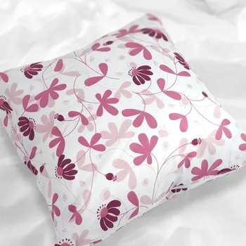 Povlak na polštářek Polášek Bavlněný povlak na polštářek - Květinová harmonie růžová | 40 x 40 cm