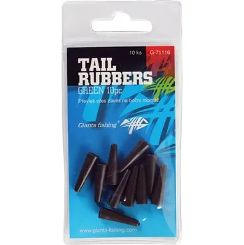 Giants fishing Převlek na závěsku Tail Rubbers Green 10ks