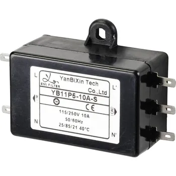 TRU COMPONENTS, TC-10471952 síťový filtr, 250 V/AC, 10 A, 0.3 mH