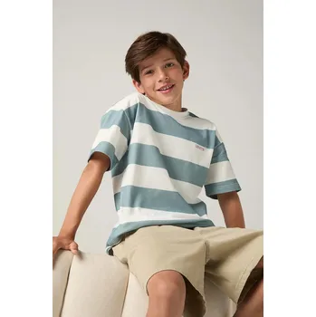 Chlapecké tričko Dětské tričko Levi's BIG STRIPE TEE 9EP864 modrá 95X, vel. 164