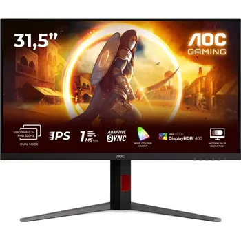 Monitor AOC Gaming U32G4U 31,5" IPS 4K UHD 160Hz 0,5ms Černá 3R