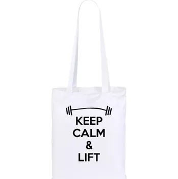 Látková taška Keep calm and lift