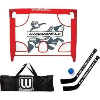 Univerzální sportovní branka Winnwell Hokejová branka 28[34] PVC + hokejky POUZE 28 palců (VÝPRODEJ) + DÁREK