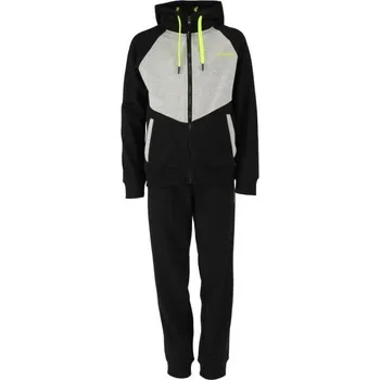 Dětská móda Chlapecká tepláková souprava Lotto DAMONO 128/134 Černá, Šedá, Světle zelená