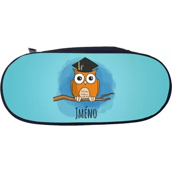 Penál Pouzdro pro děti - Sovička - černá