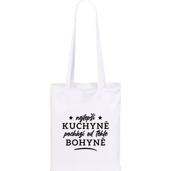 Látková taška Nejlepší kuchyně je od téhle bohyně