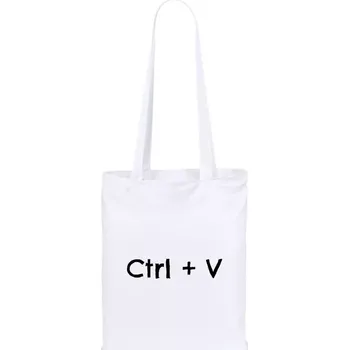 Látková taška Ctrl + V