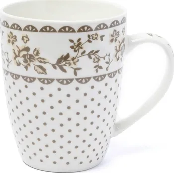 Keramický hrníček Chica 350ml světlé puntíky a kytky