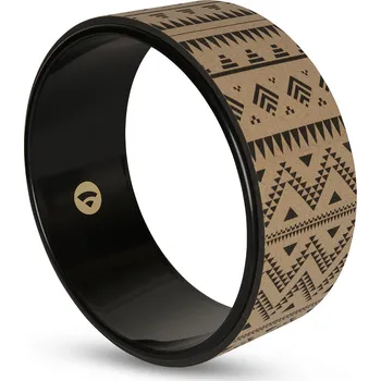 podložka na cvičení BODHI Korkové kolečko na jógu Bodhi Samsara Ethno Premium KAŠTANOVÁ|ZELENÁ