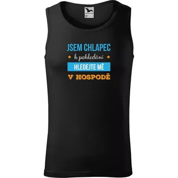 Pánské tílko Pánské tílko Jsem chlapec k pohledání, hledejte mě v hospodě