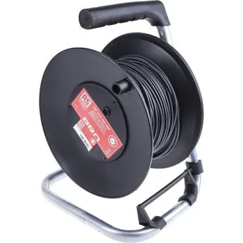 Prodlužovací kabel Prodlužovací cívka pro testovací kabely 50m Černá RS PRO