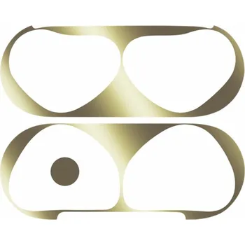 Pouzdro na mobilní telefon Ochranná samolepka proti prachu do nabíjecího pouzdra pro AirPods 4 - zlatá