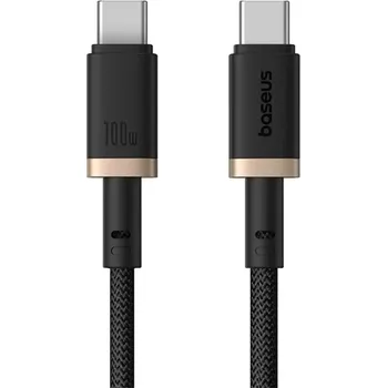 Datový kabel Rychlonabíjecí kabel Baseus Dura USB-C/USB-C 1m 100W černo zlatý