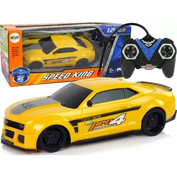RC model auta RC sportovní auto 1:24 žluté s tónovanými skly