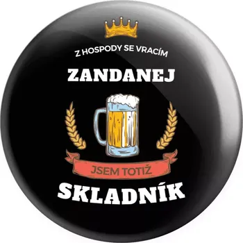 Placka Z hospody se vracím - Skladník