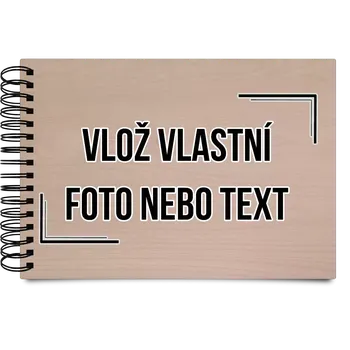 Dřevěné album s kroužkovou vazbou s vlastním potiskem