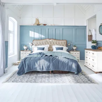 Koberec Koberec Berwynn, modrá/krémová, V/Š cca 160/270 cm