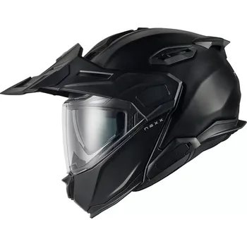 Helma na motorku Výklopná helma Nexx X.Lifecountry Plain black MT - XL / černá