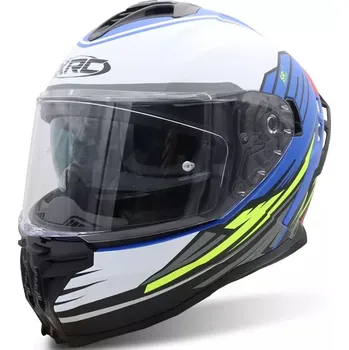 Helma na motorku Helma na moto Xrc Loomis wht/blk/blue/fluo - XL / modrá