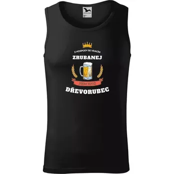 Pánské tílko Pánské tílko Z hospody se vracím - Dřevorubec