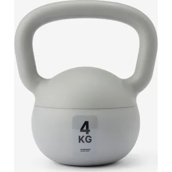 DOMYOS Home Kettlebell 4 kg 4kg ŠEDÁ