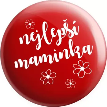 Placka Nejlepší maminka - kytičky