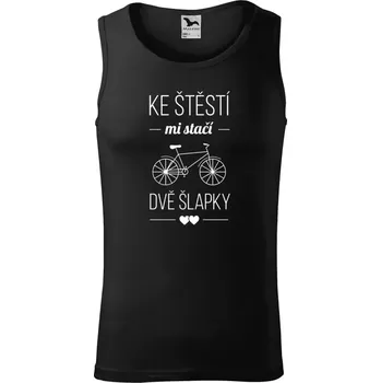 Pánské tílko Pánské tílko Ke štěstí mi stačí dvě šlapky