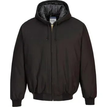 pracovní bunda PORTWEST Bunda s kapucí DC801 Duck Quilt, zateplená POR-DC801BKRXXXL 3XL Černá