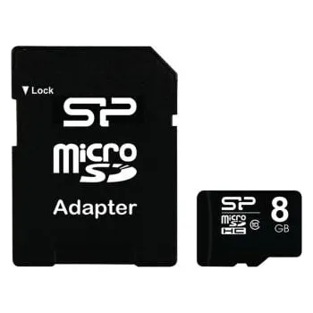 Paměťová karta Karta Micro SD MicroSD 8 GB Silicon Power, řada: SP