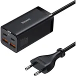 Baseus GaN3, 2x USB-A, 2x USB-C 100W (CCGP000101) černá