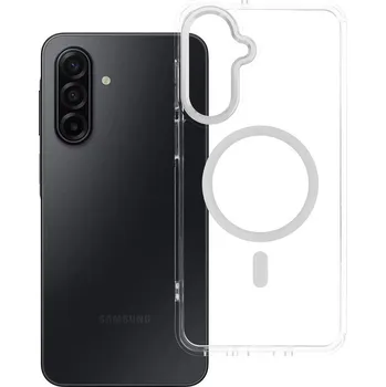 Náhradní kryt pro mobilní telefon Kryt Cover Frame Clear Hybrid Mag Cover with MagSafe Samsung Galaxy A17 Translucent