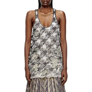 Dámské šaty ŠATY DIESEL M-SIGNE KNITWEAR GREY