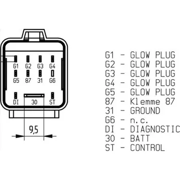 Autoelektrika Řídicí jednotka, doba žhavení MAHLE MHG 71