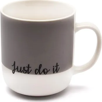 Keramický hrníček Softly 430ml Just Do It - šedý