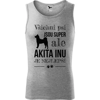 Pánské tílko Pánské tílko Akita Inu je nejlepší